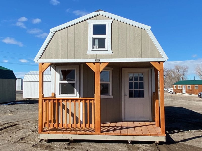 Deluxe Lofted Barn Cabin, front view