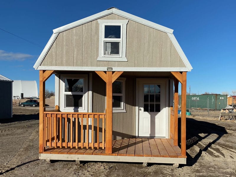 Deluxe Lofted Barn Cabin, front angle
