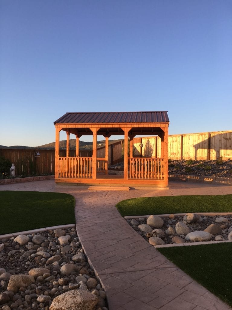 Gazebo in Back Yard