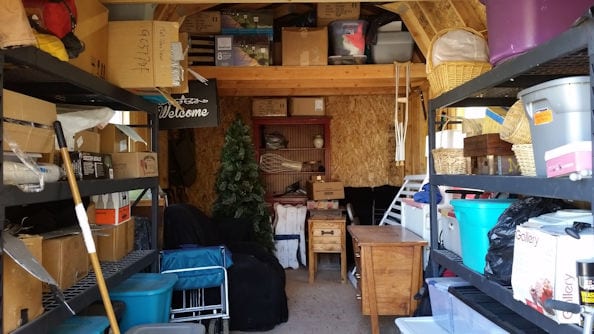 Household Items stored in Shed.