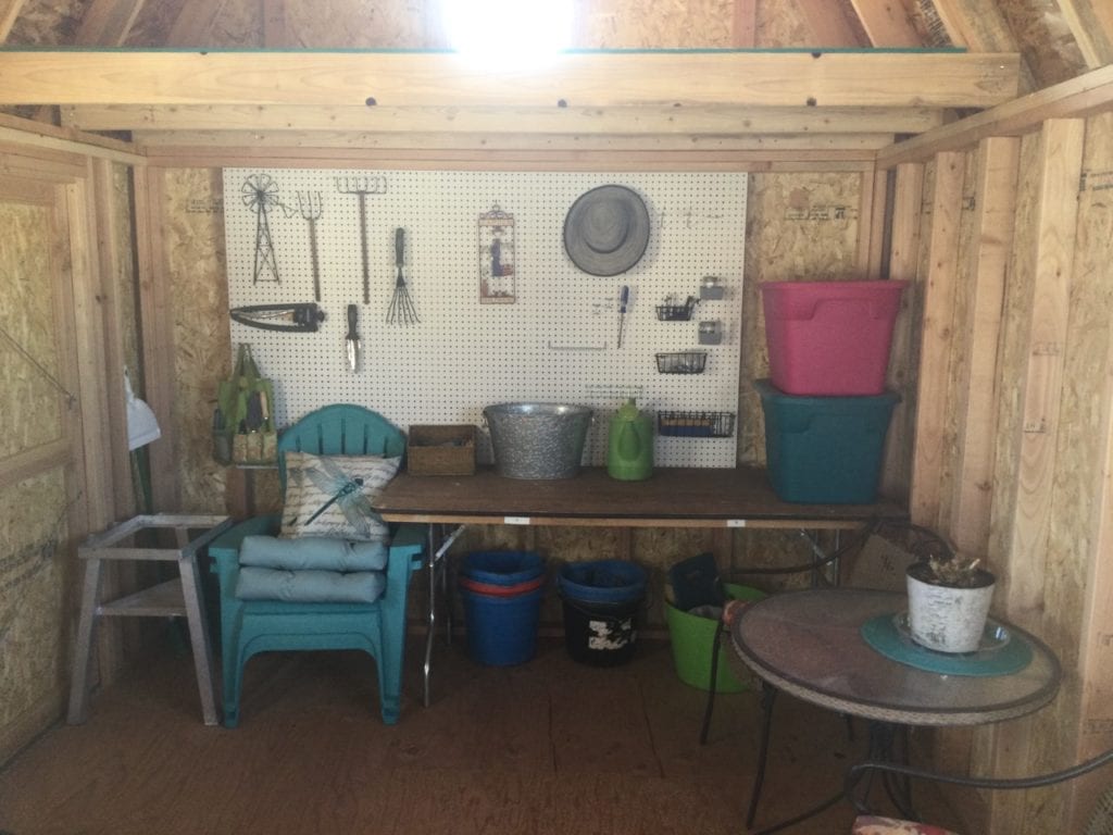 Interior of Lofted Garage