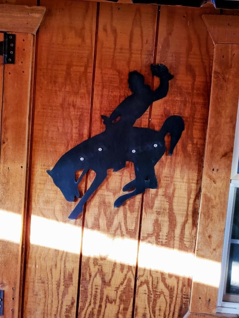 Metal Bucking Bronco Art